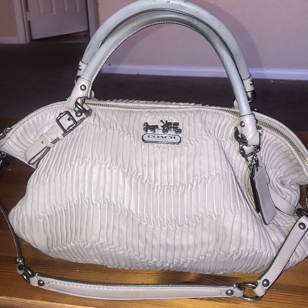 Coach Madison Sofia Gathered Leather large satchel